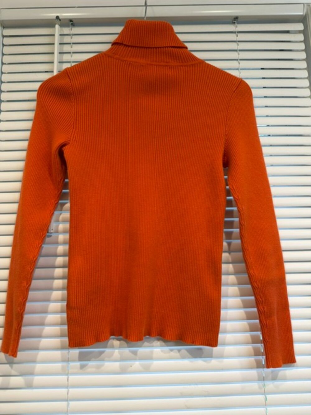 Ralph Lauren Orange Cotton Turtleneck Sweater PM - Picture 5 of 13